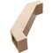 Ekena Millwork 5-inch W x 18-inch D x 18-inch H Burlington Rough Cedar Woodgrain TimberThane Knee Brace, Primed BRCUR05X18X18BURRCPR - alternate 5